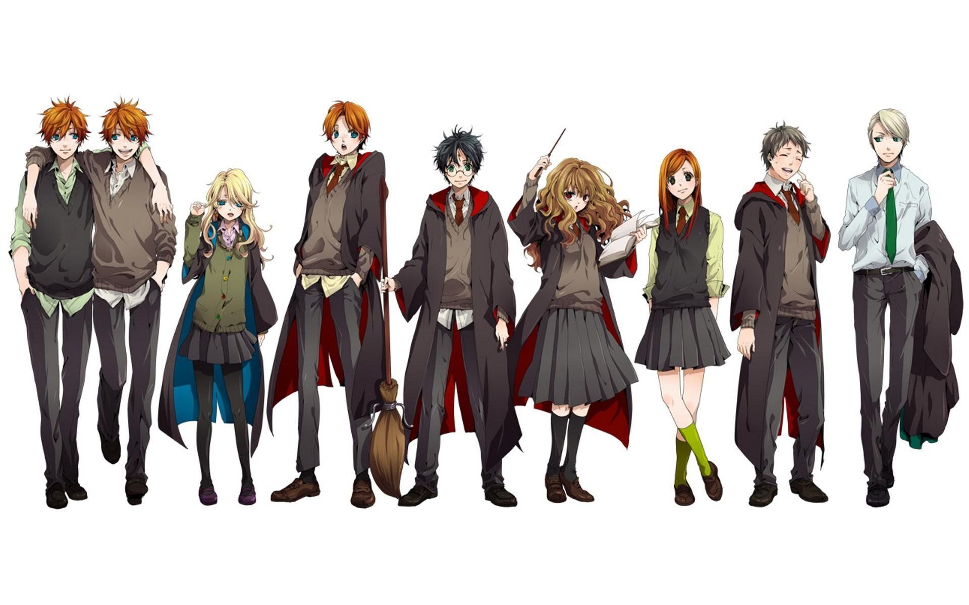 Harry Potter Characters Cartoons Wallpapers