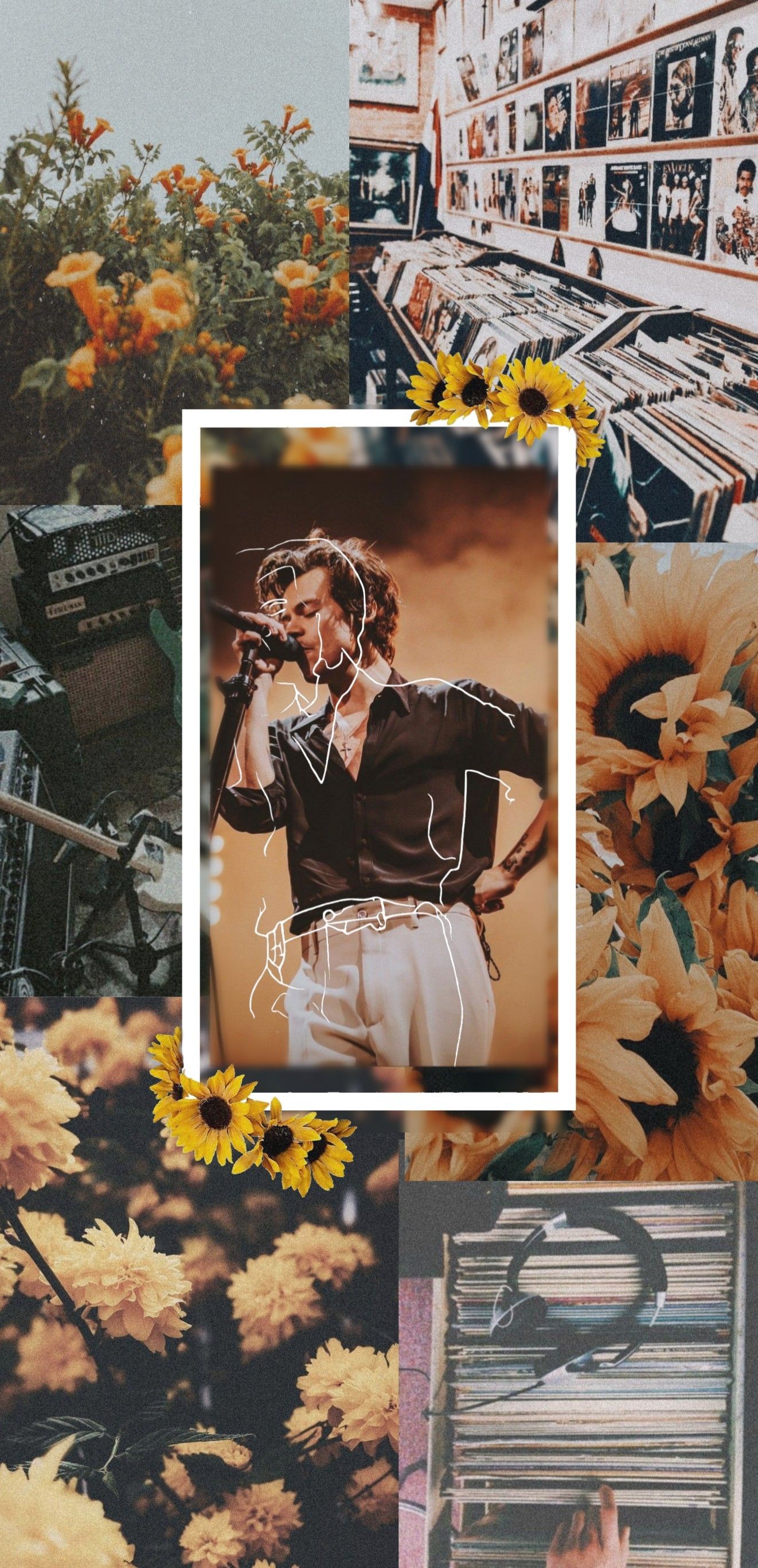 Harry Styles Collage Aesthetic Wallpapers