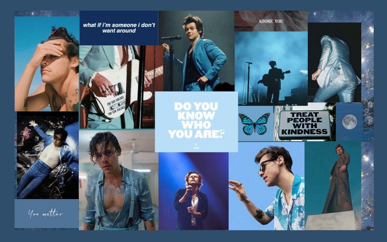 Harry Styles Collage Aesthetic Wallpapers