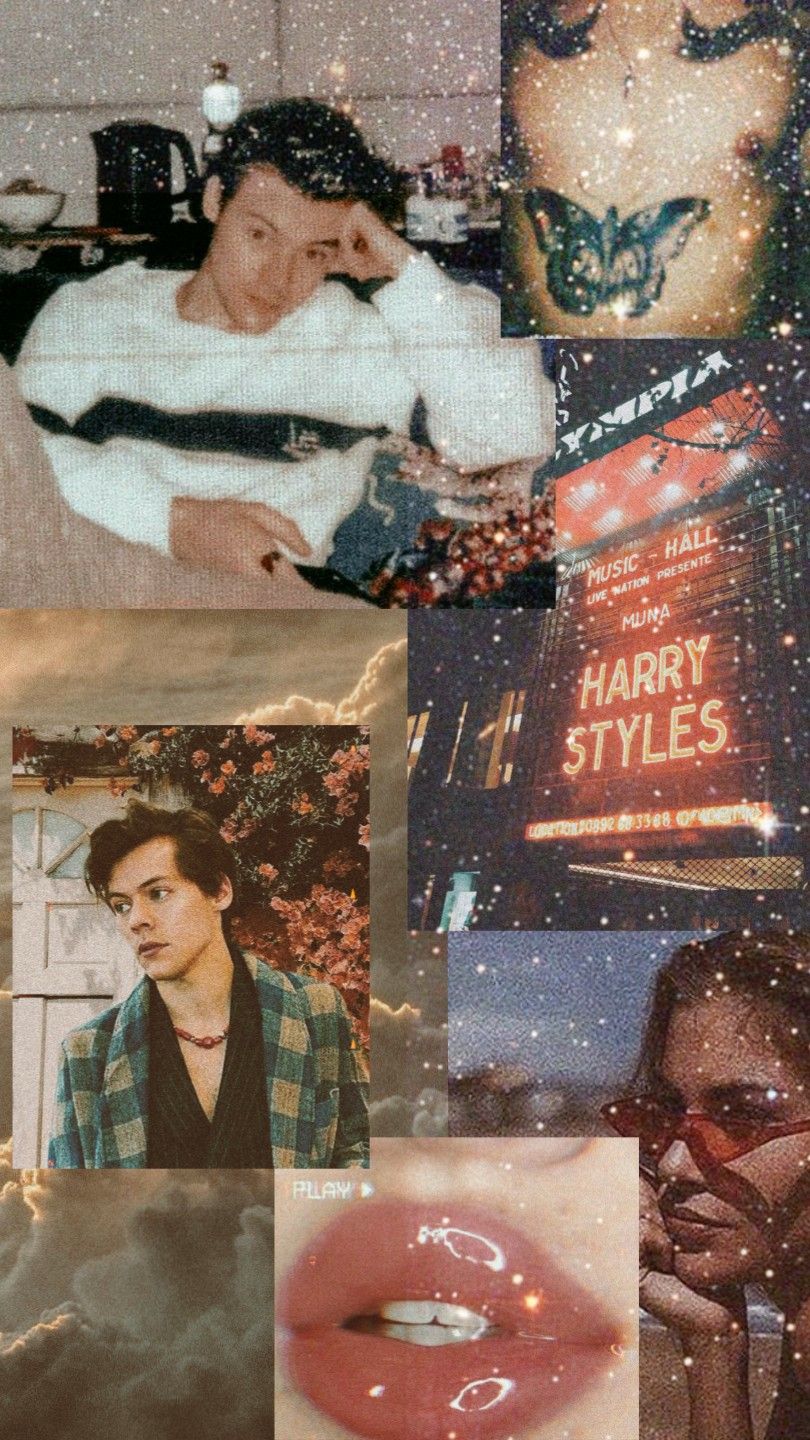 Harry Styles Collage Aesthetic Wallpapers