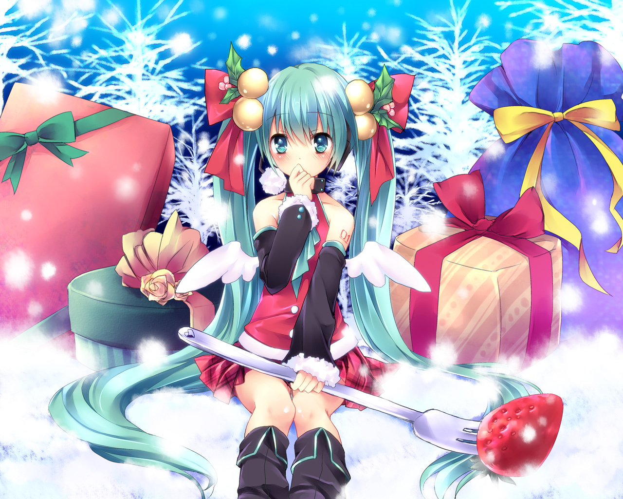 Hatsune Miku Christmas Wallpapers