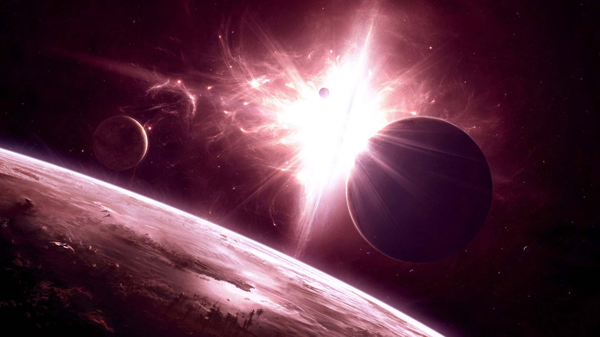 Hd 1080P Space Explosion Wallpapers