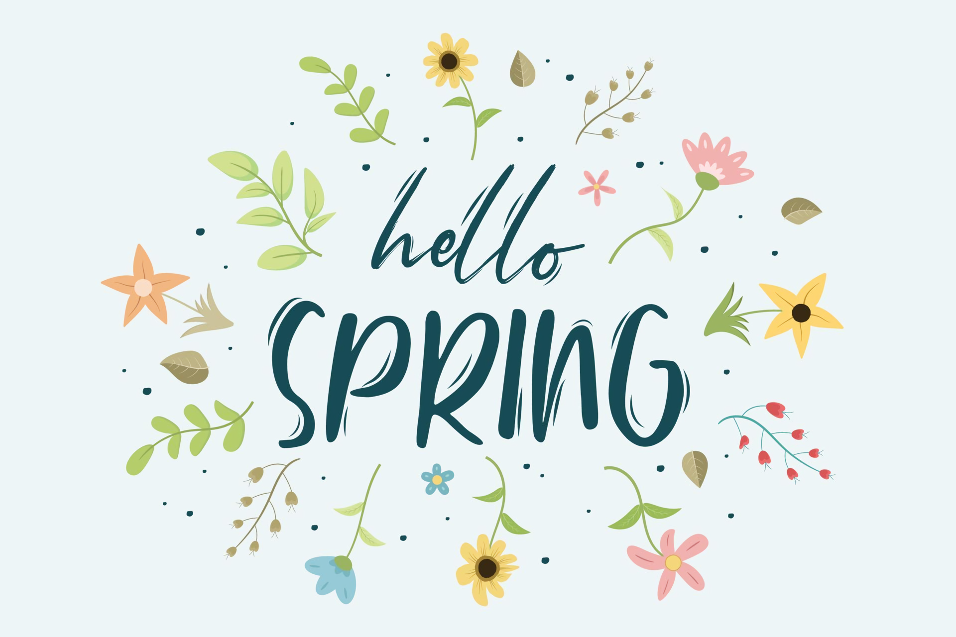 Hello Spring Wallpapers