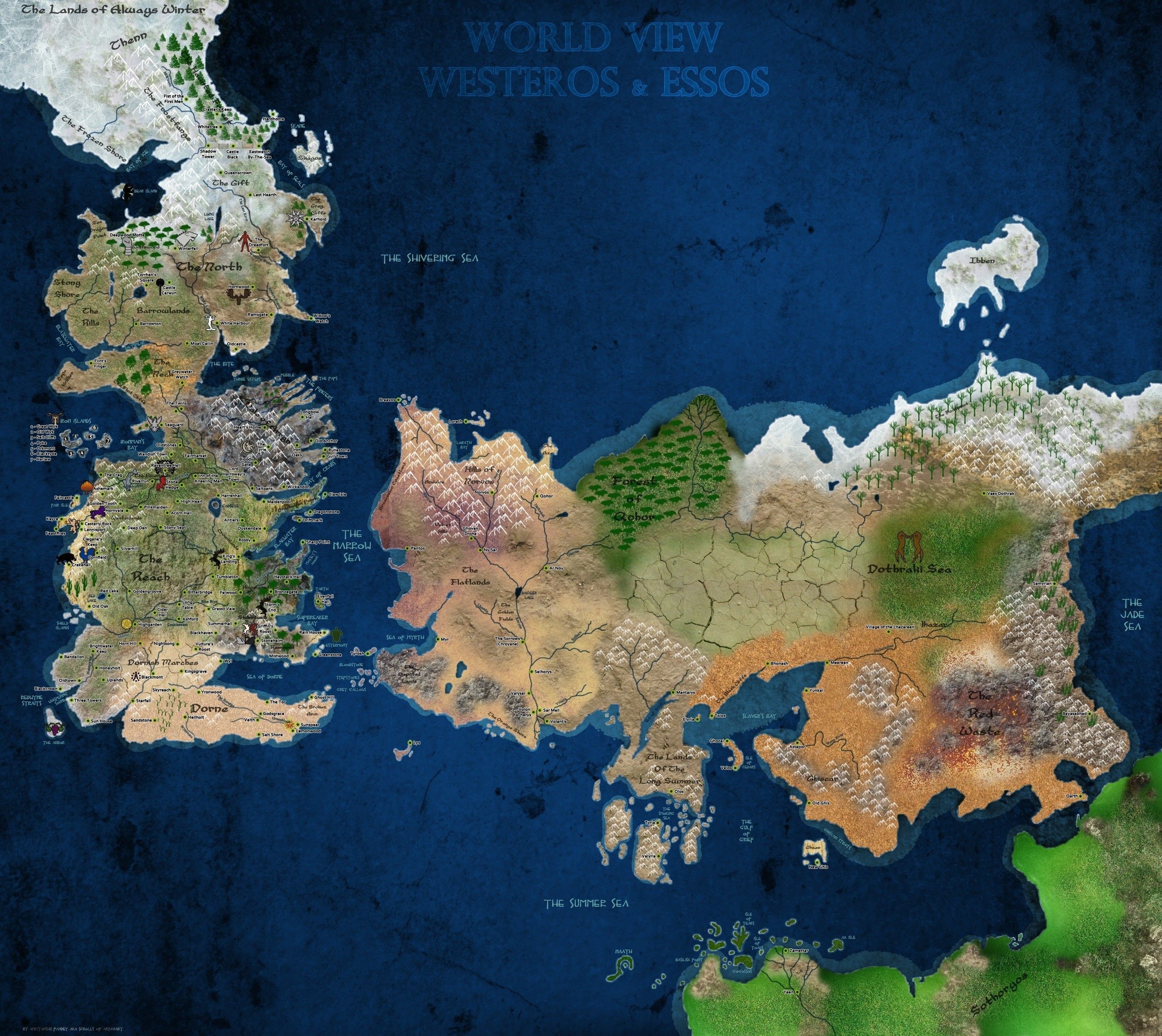 High Resolution Game Of Thrones Map Wallpapers