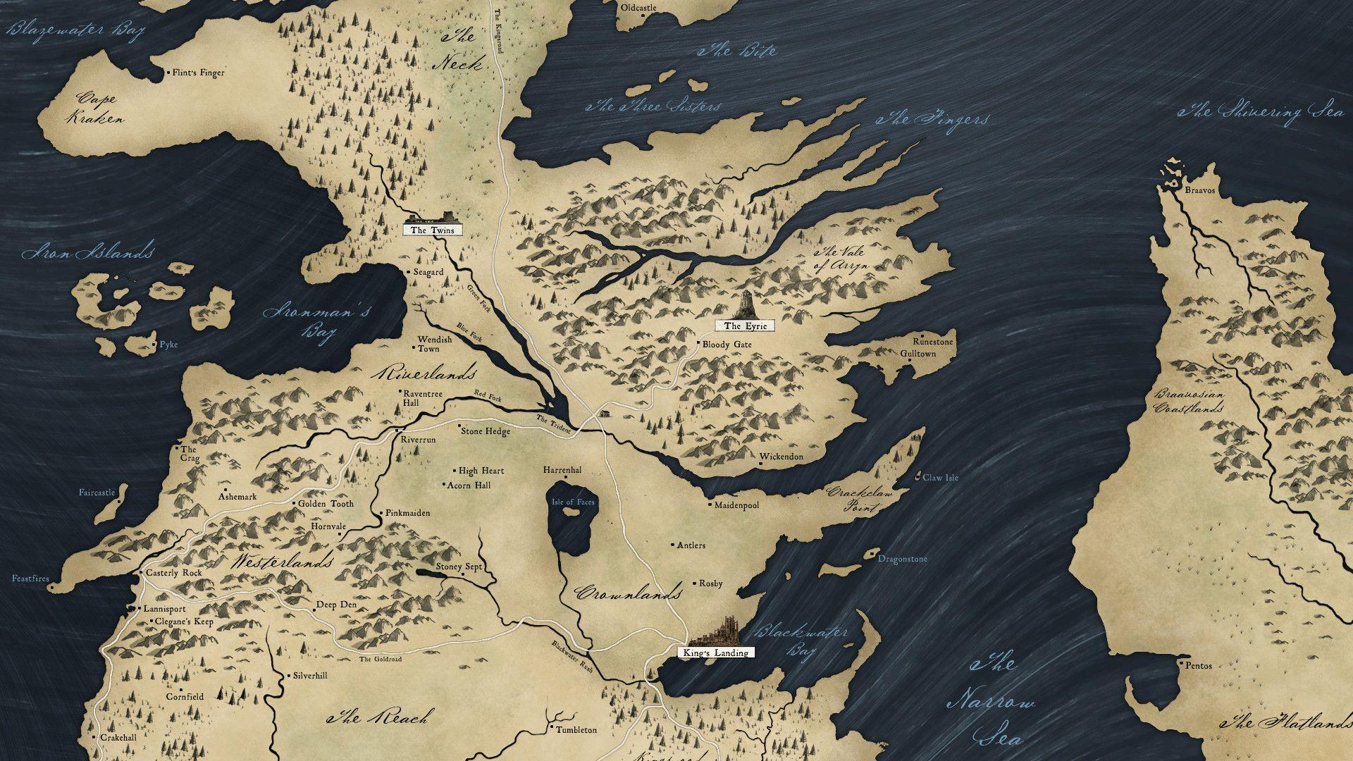 High Resolution Game Of Thrones Map Wallpapers