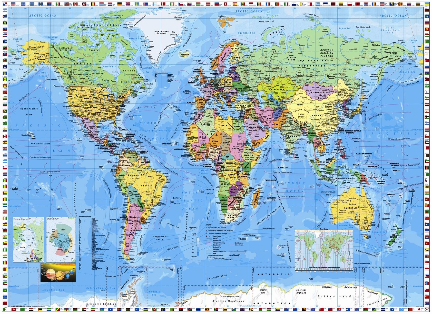 High Resolution World Map Wallpapers