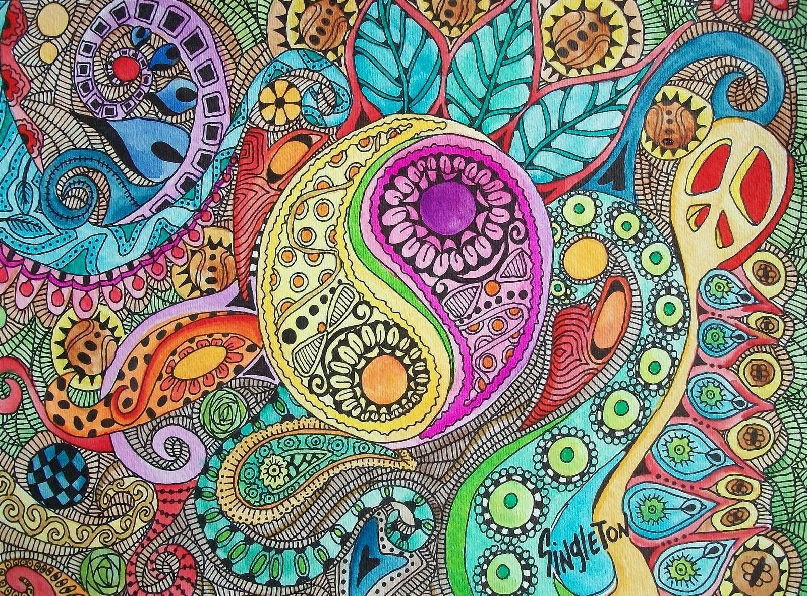 Hippie Art Wallpapers