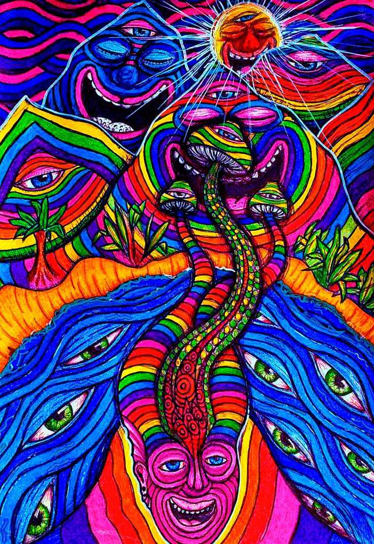 Hippie Trippy Drawings Wallpapers