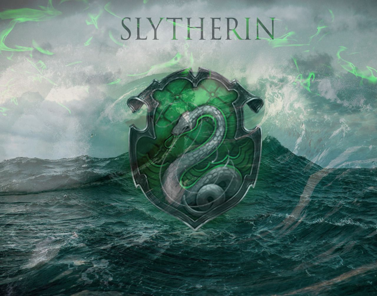 Hogwarts Crest Slytherin Wallpapers