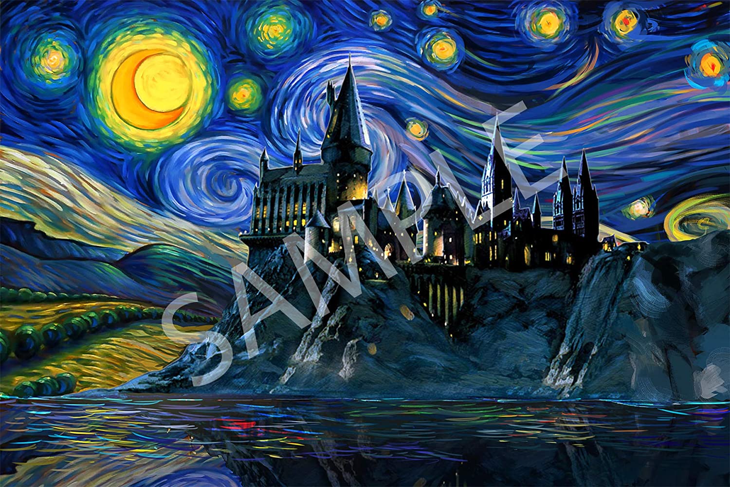 Hogwarts Starry Night Wallpapers