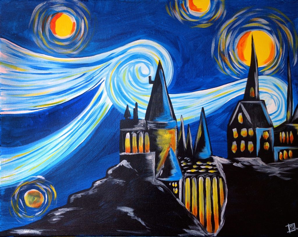 Hogwarts Starry Night Wallpapers