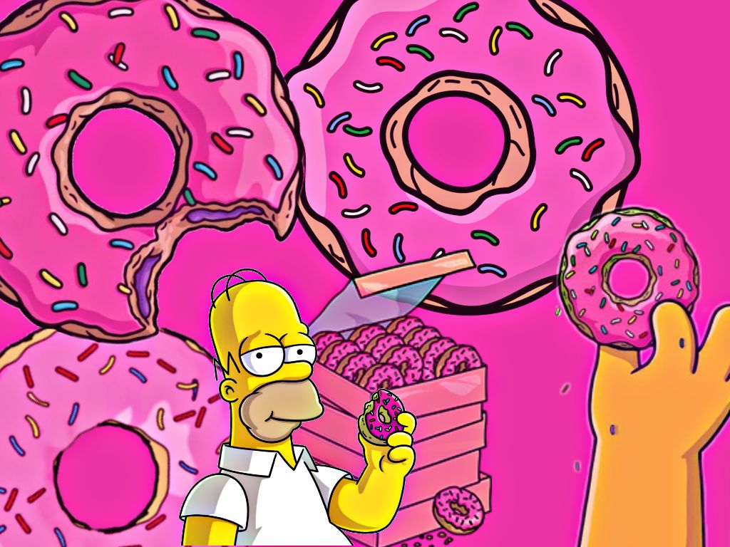 Homer Doughnuts Wallpapers