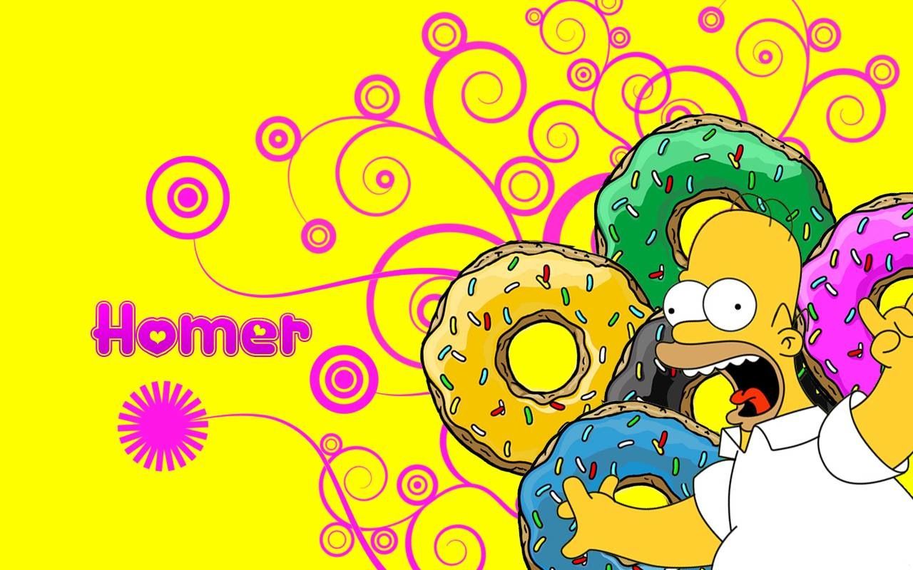 Homer Doughnuts Wallpapers