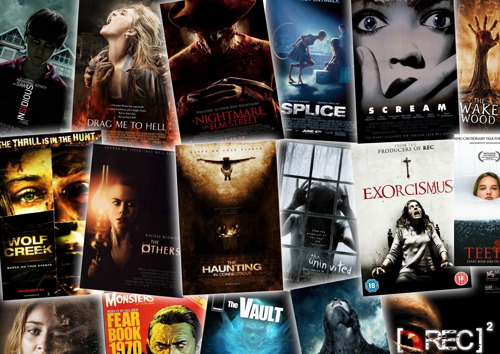 Horror Movie Collage Wallpapers