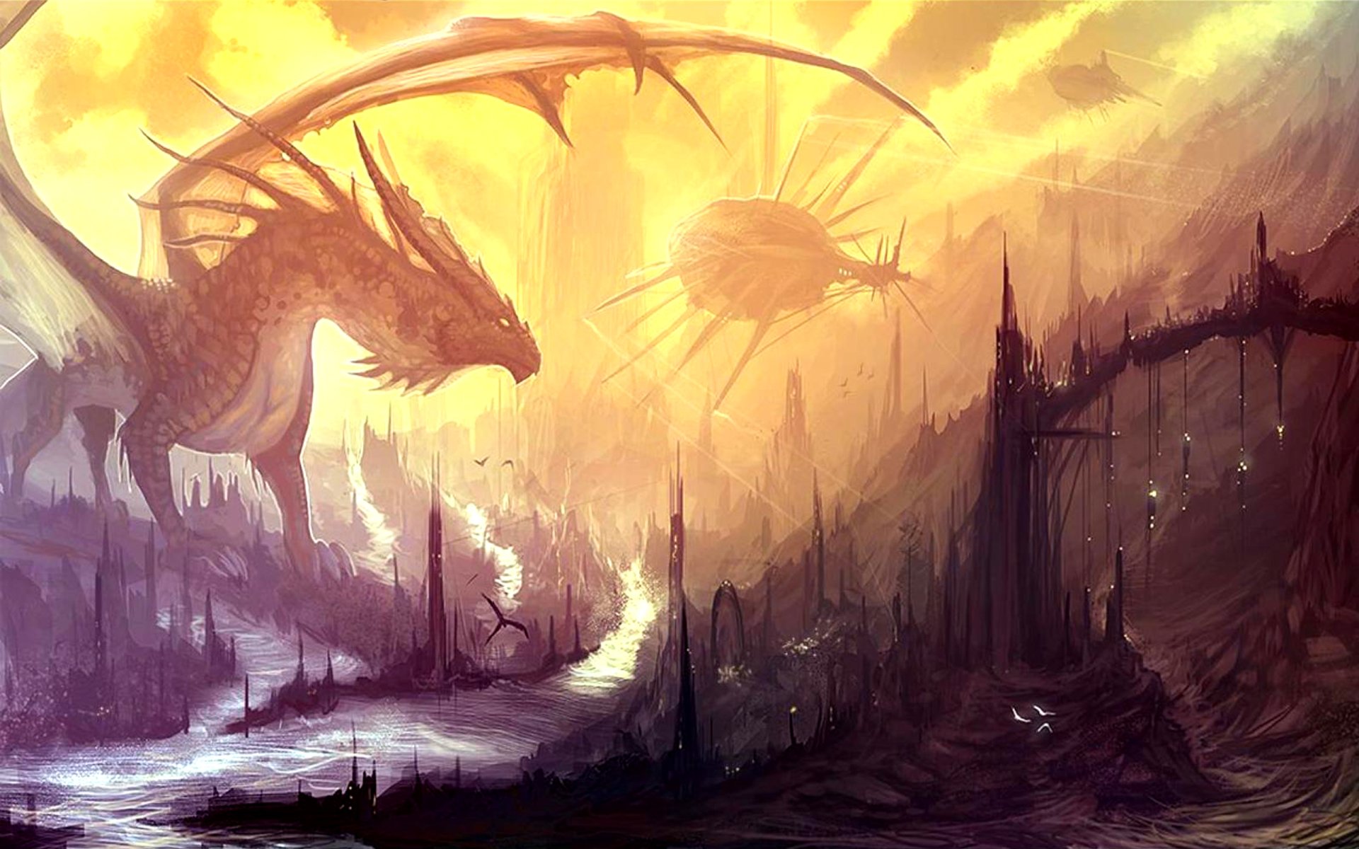 Huge Dragons Wallpapers