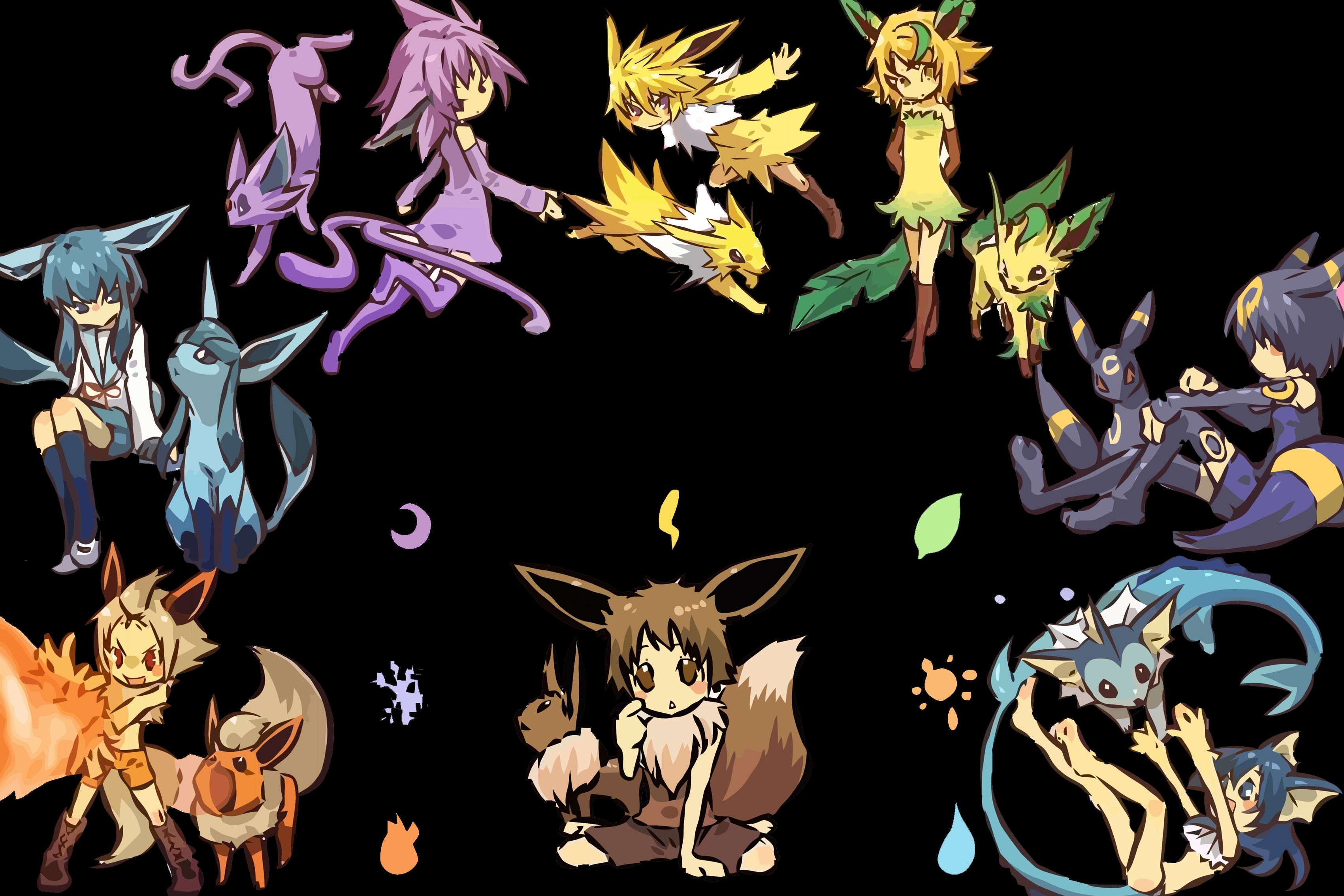 Human Eevee Evolutions Wallpapers