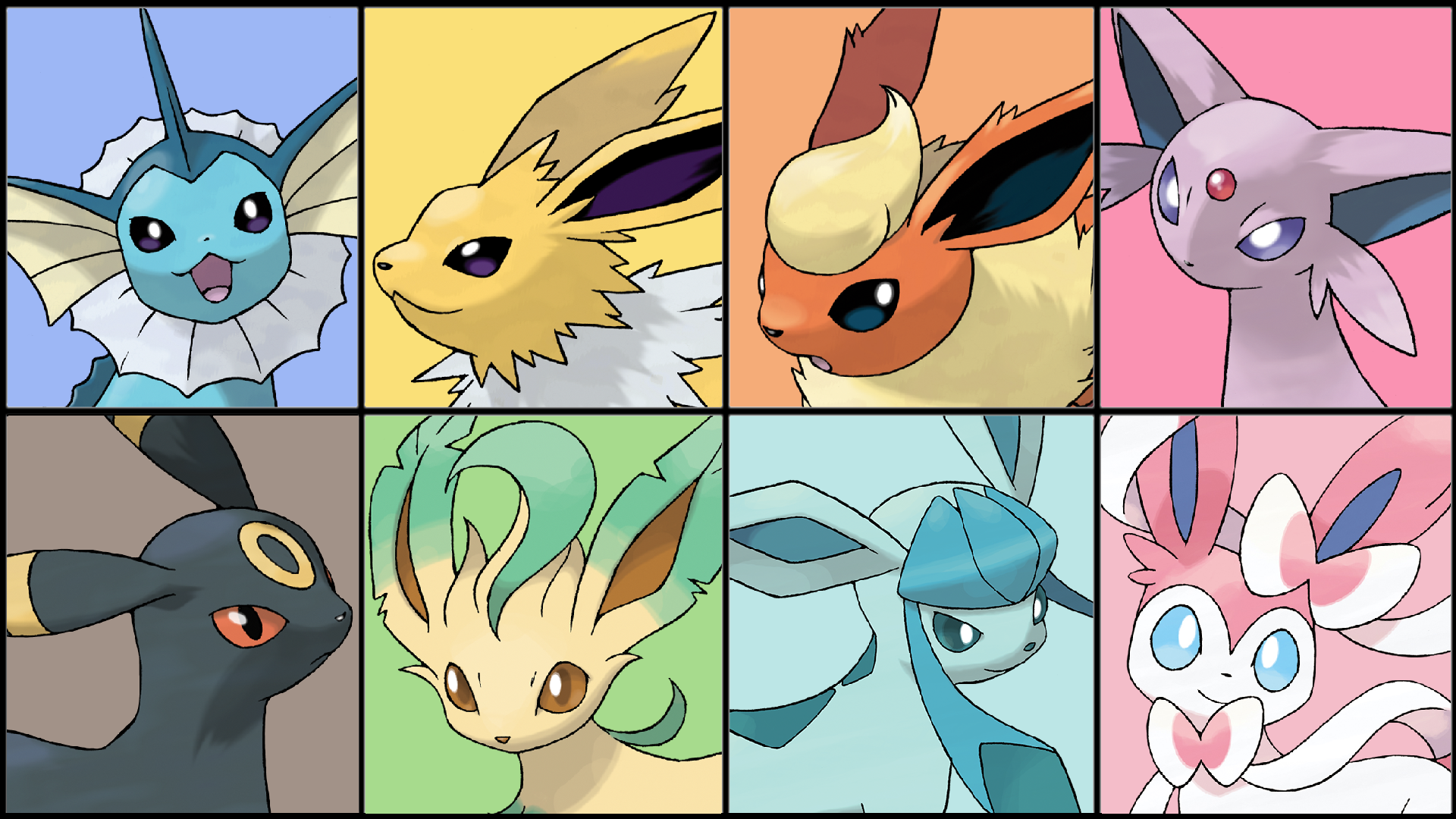 Human Eevee Evolutions Wallpapers