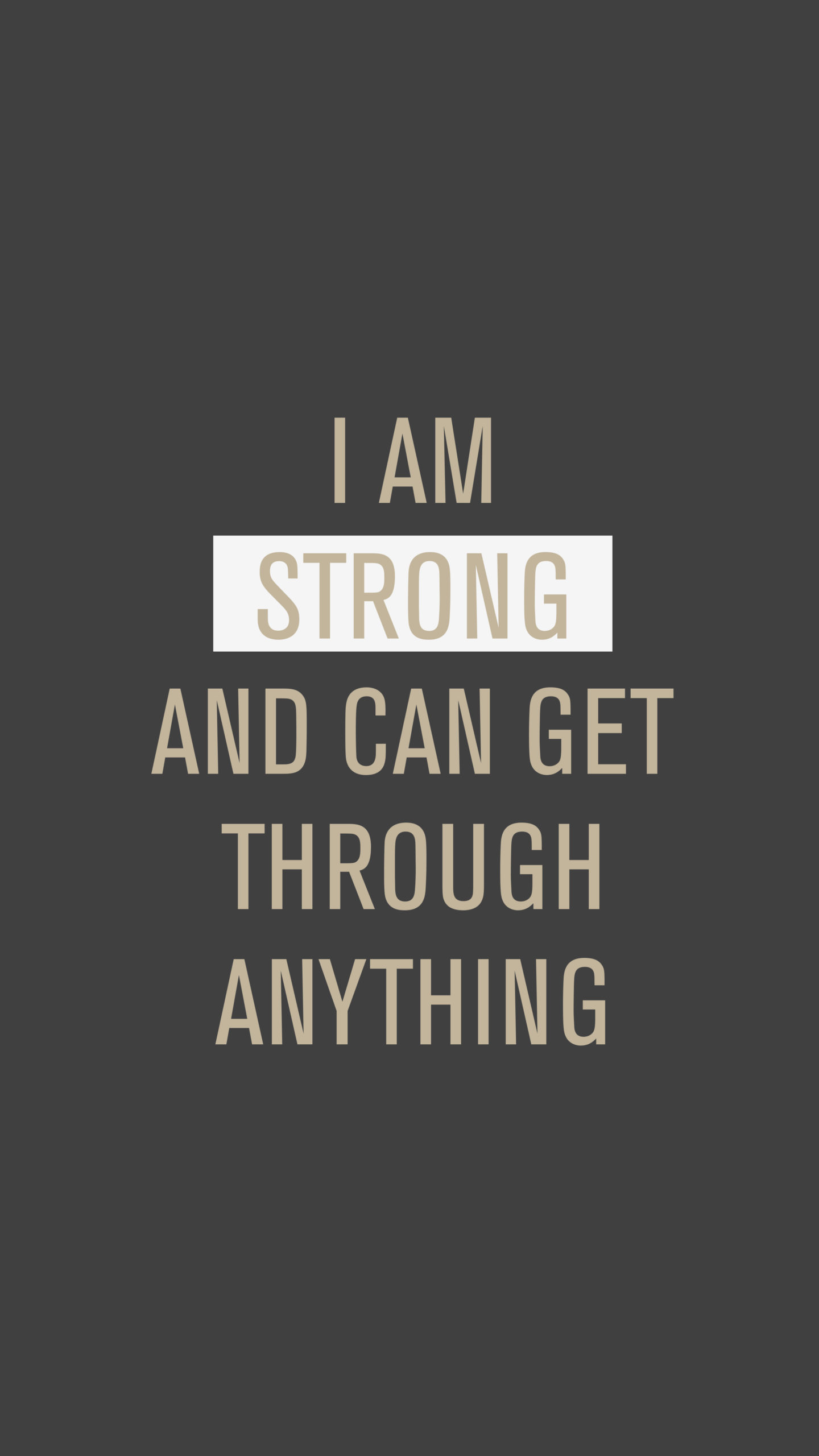 I Am Strong Wallpapers