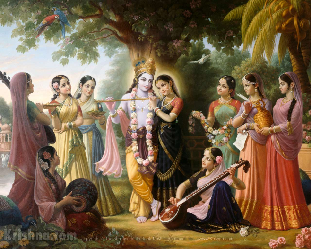 Image Of Lord Krishna With Arjun Wallpapers