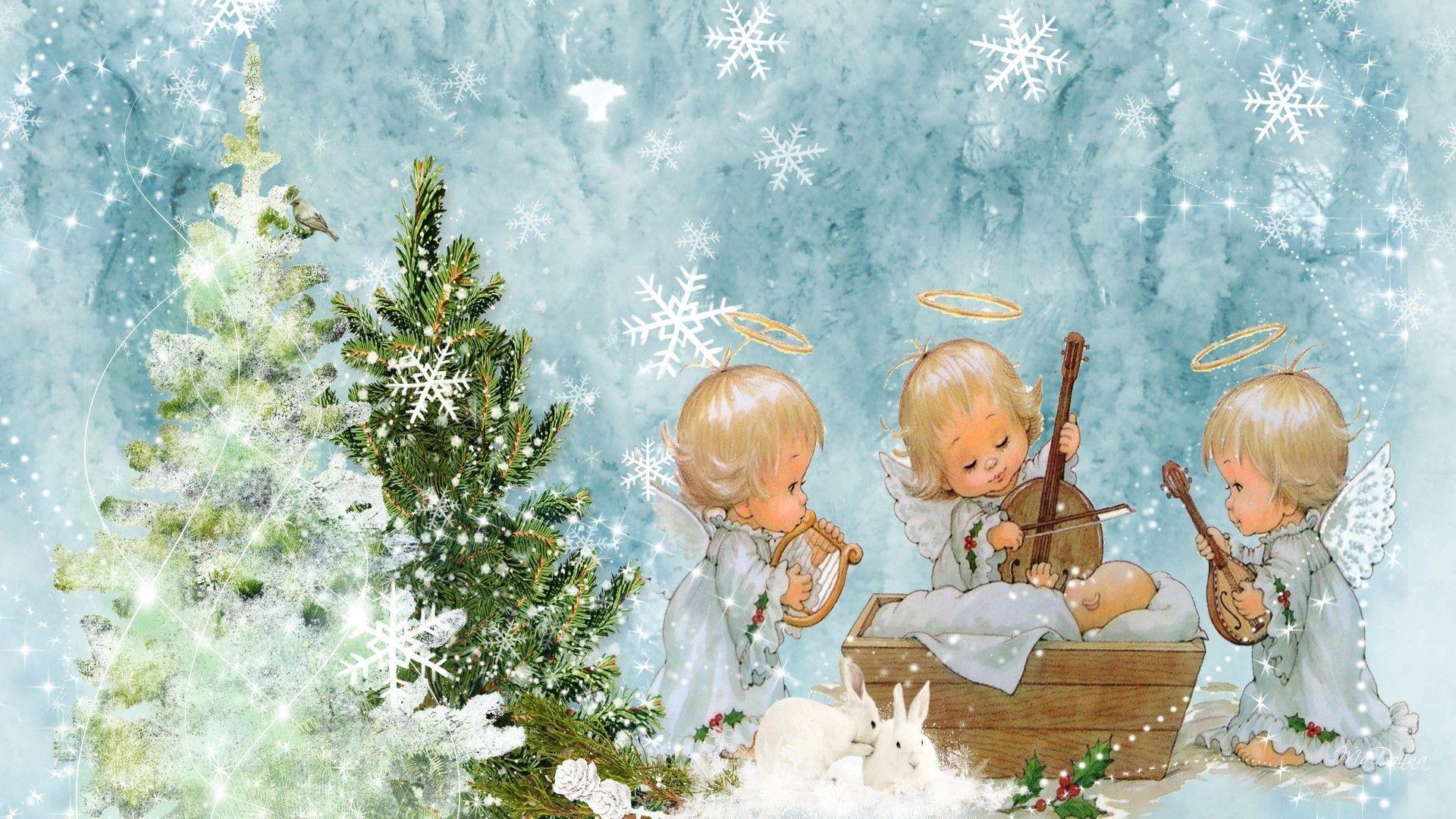 Images Of Christmas Angels Wallpapers