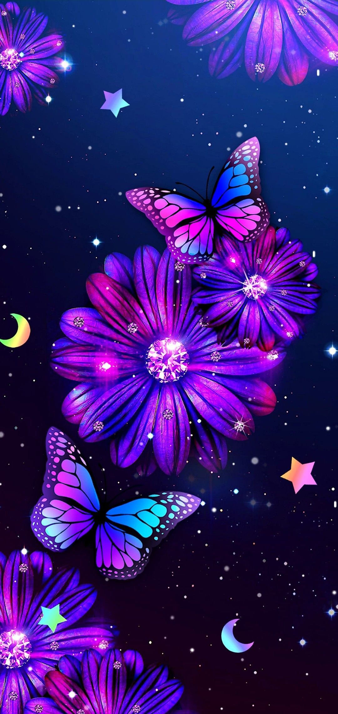 Images Of Purple Roses And Butterflies Wallpapers