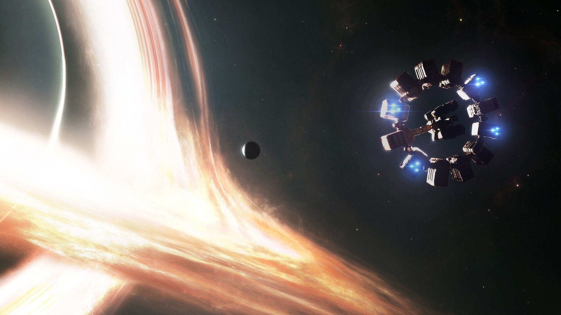 Interstellar Black Hole 1920X1080 Wallpapers