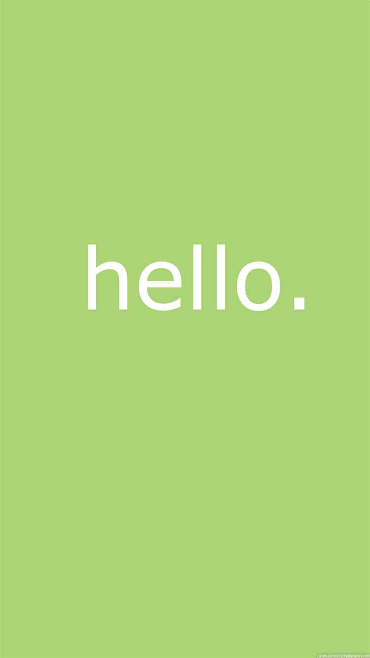 Iphone Hello Wallpapers