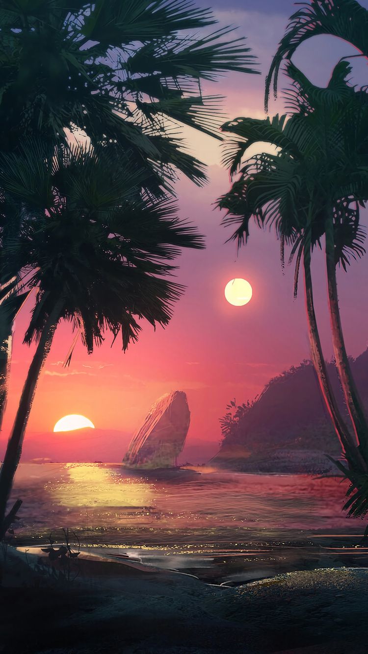 Iphone Palm Tree Wallpapers