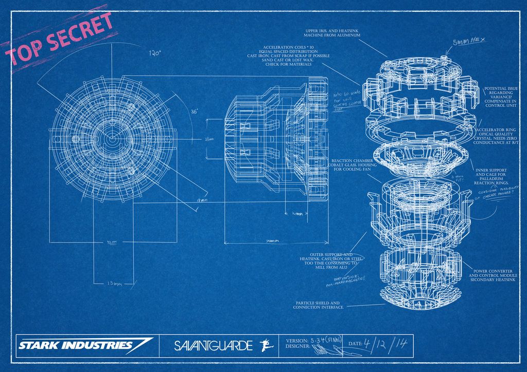 Iron Man Blueprints Wallpapers