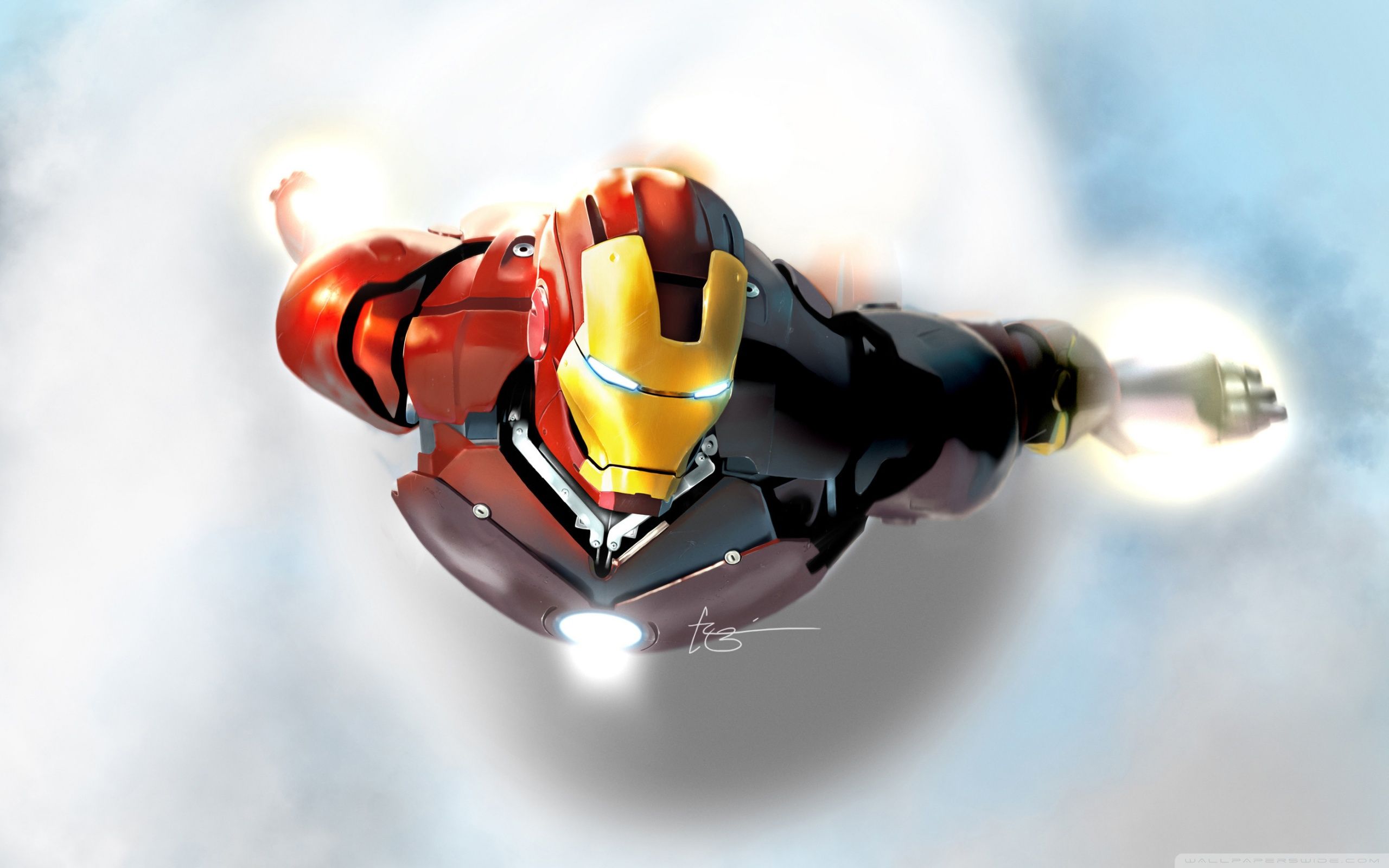 Iron Man Flying Wallpapers