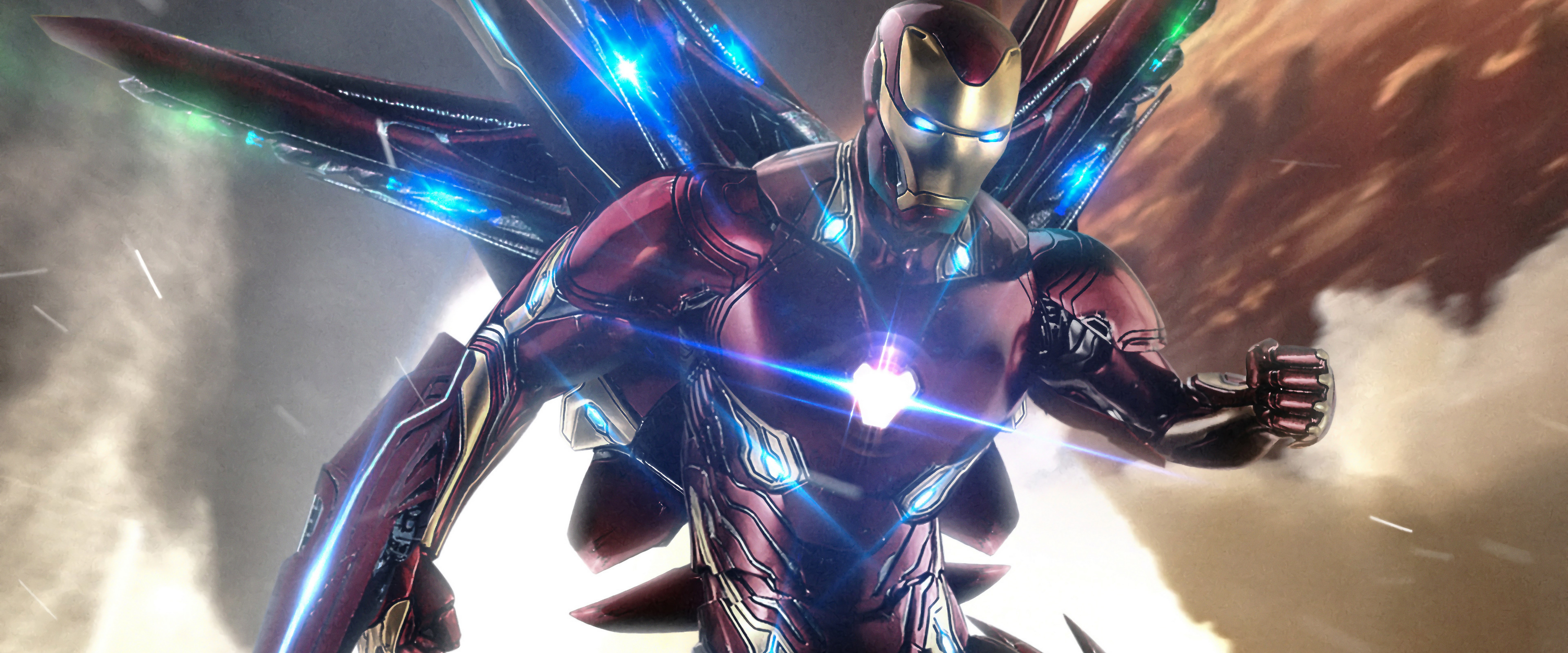 Iron Man Infinity Stones Suit Wallpapers