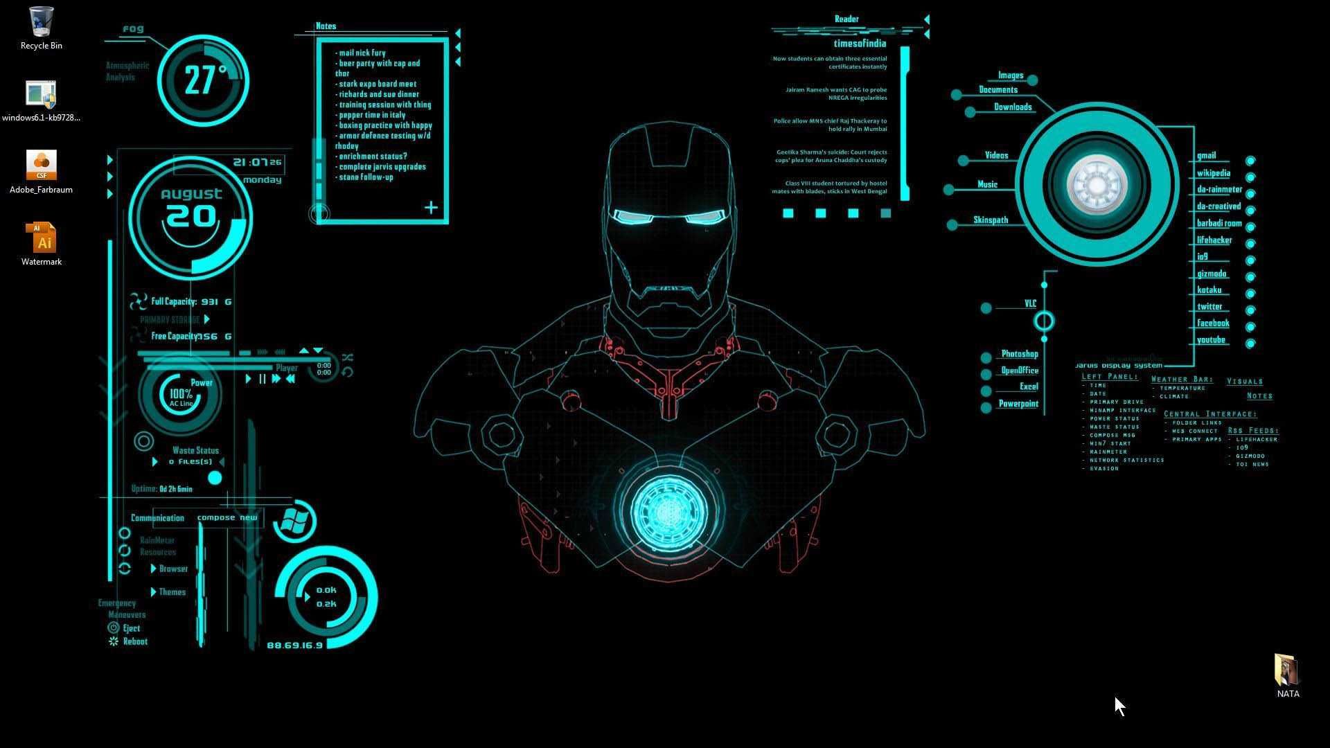 Iron Man Jarvis Hd Wallpapers