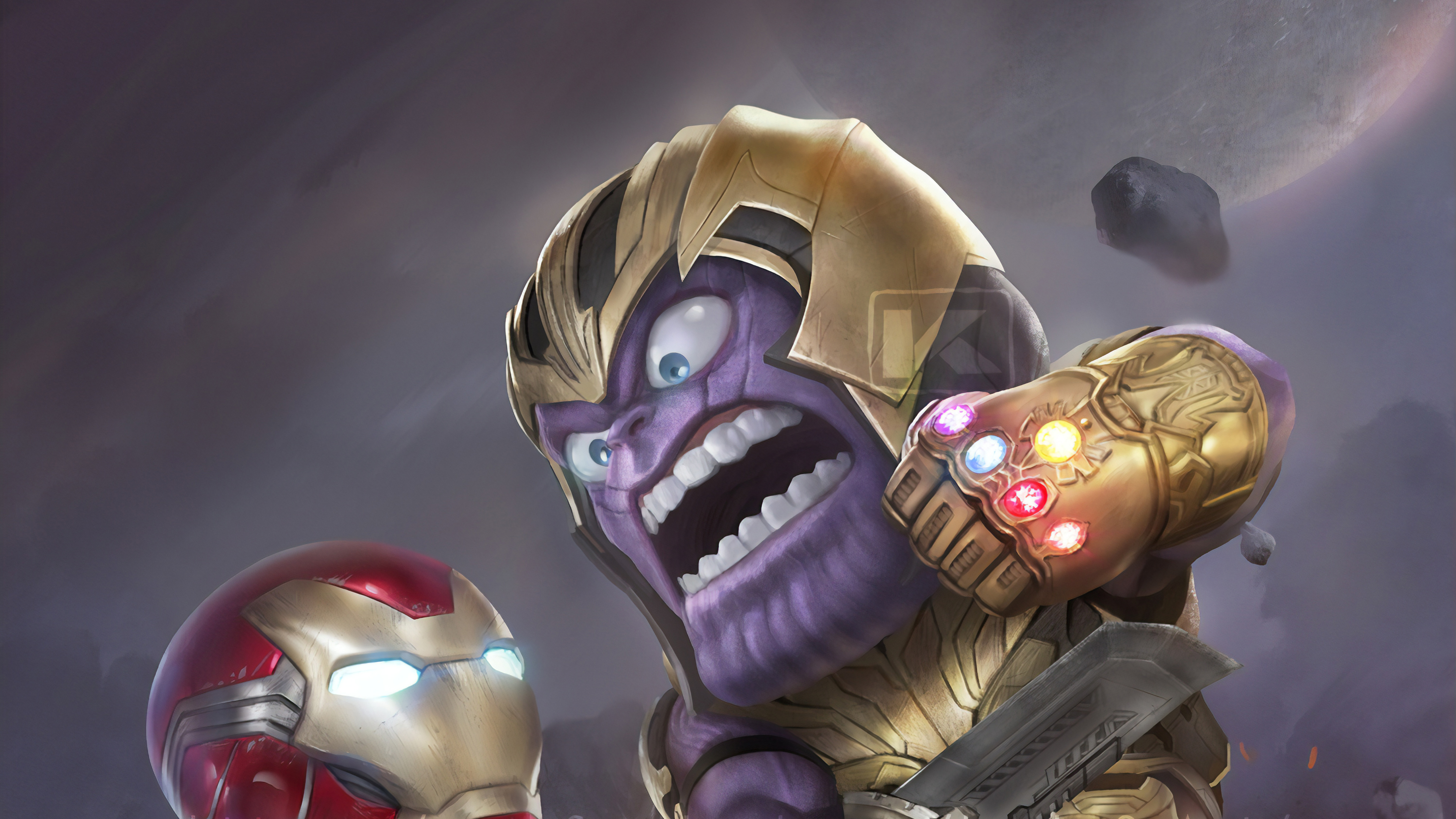 Iron Man Vs Thanos Wallpapers