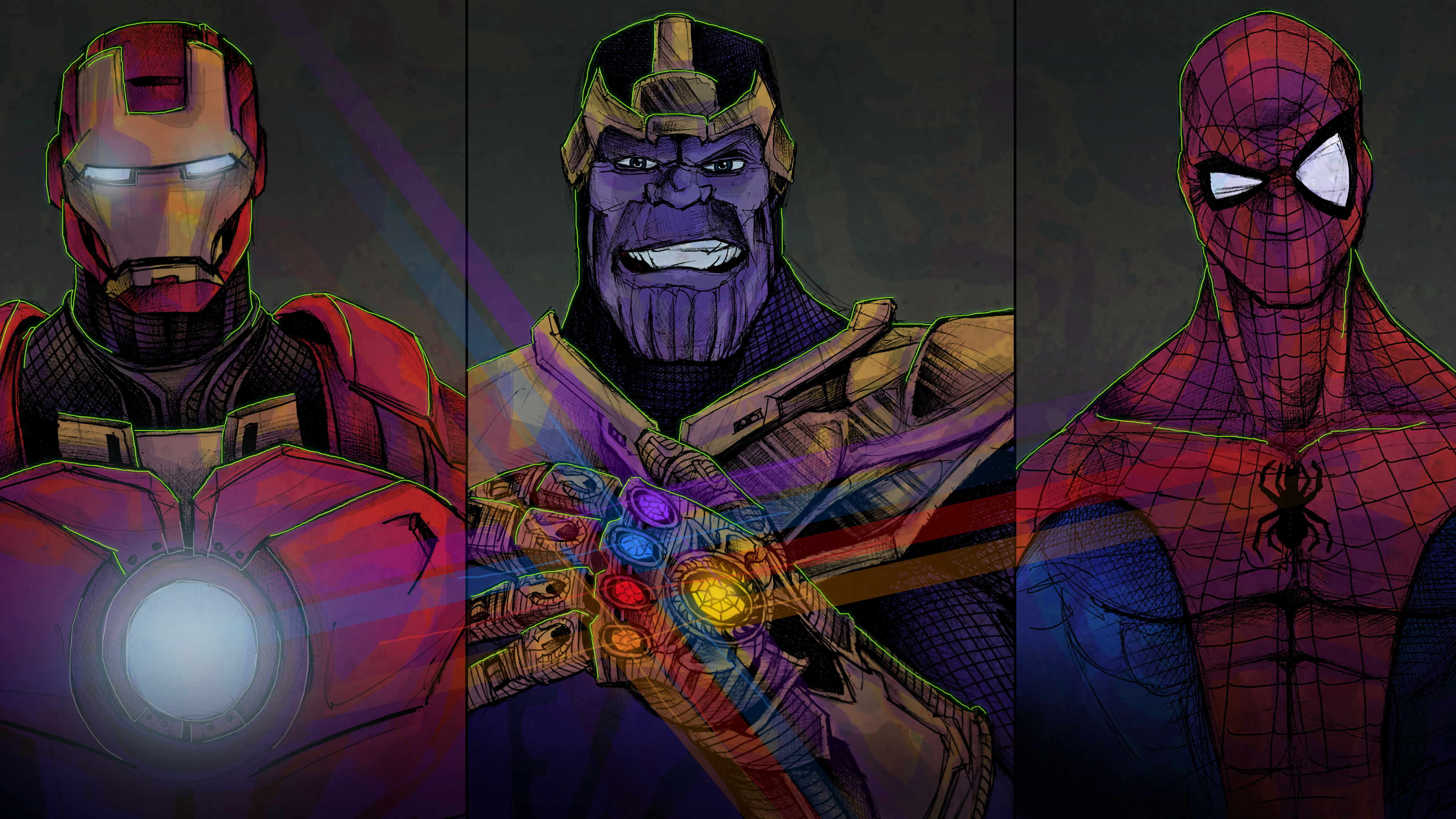 Iron Man Vs Thanos Wallpapers