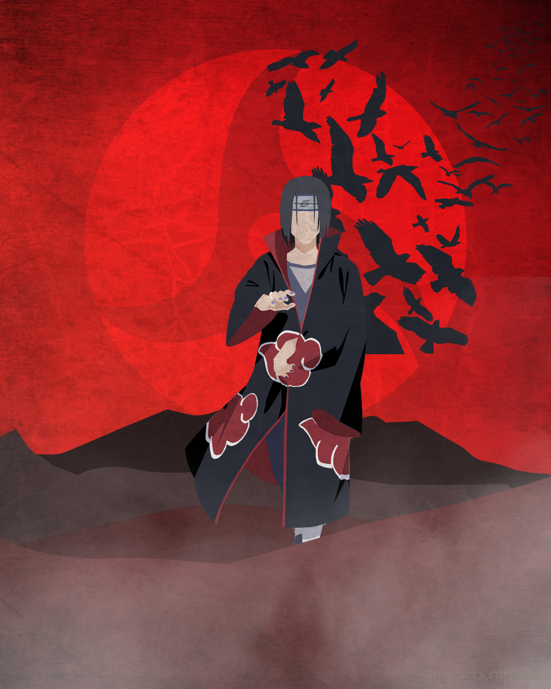 Itachi Crow Sharingan Wallpapers