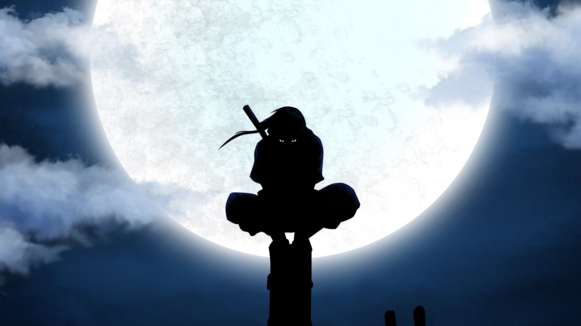 Itachi Uchiha On Pole Wallpapers