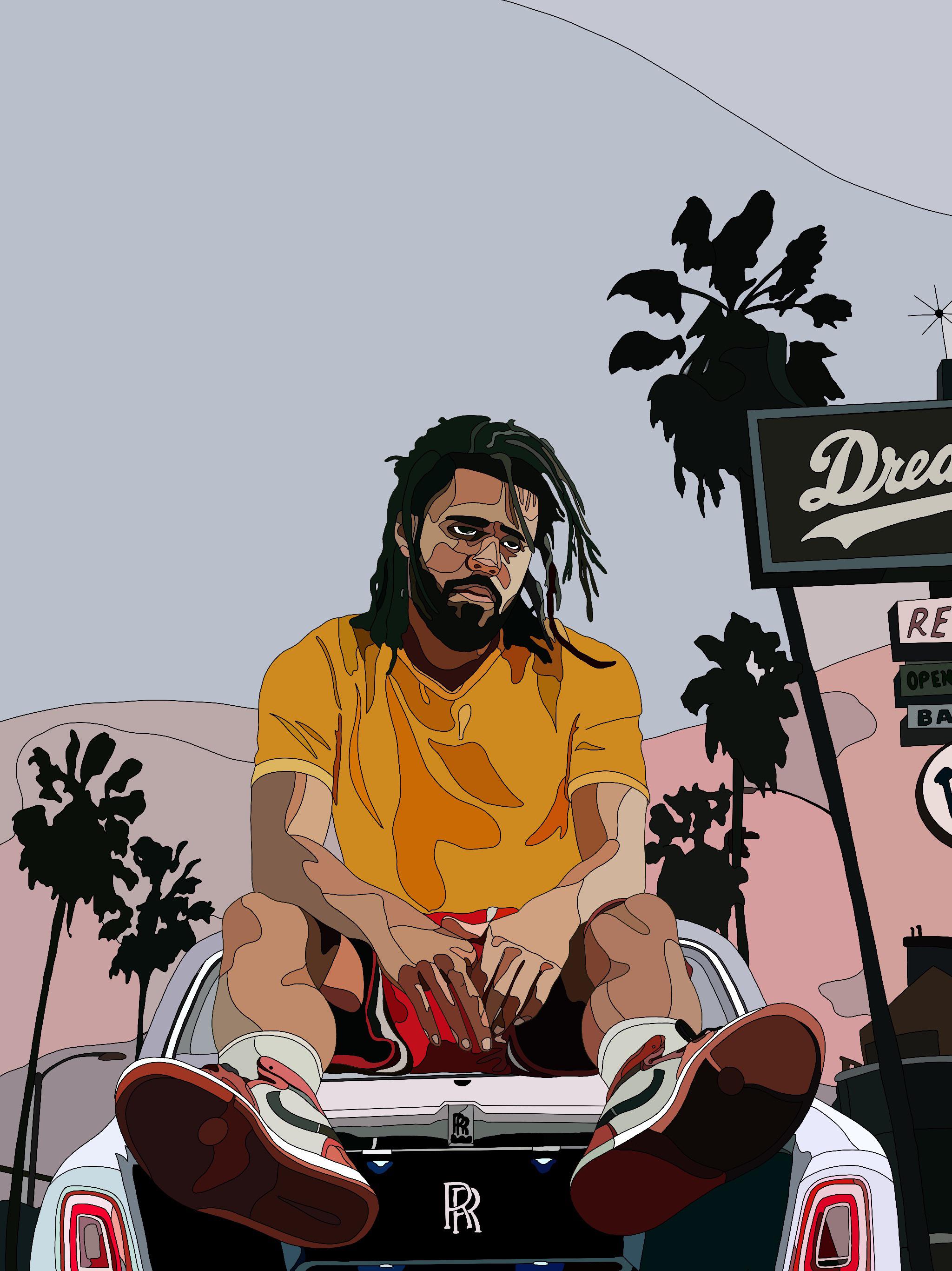 J Cole Cartoon Wallpapers