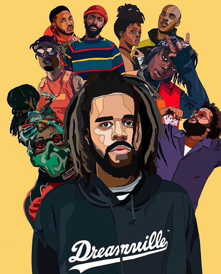 J Cole Cartoon Wallpapers