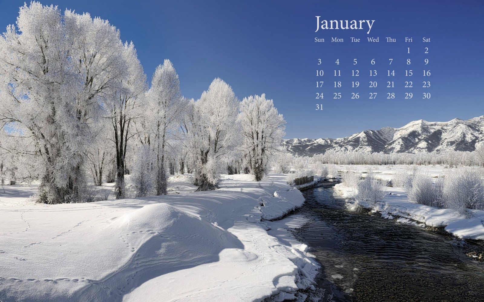 January 2017 Desktop Wallpapers