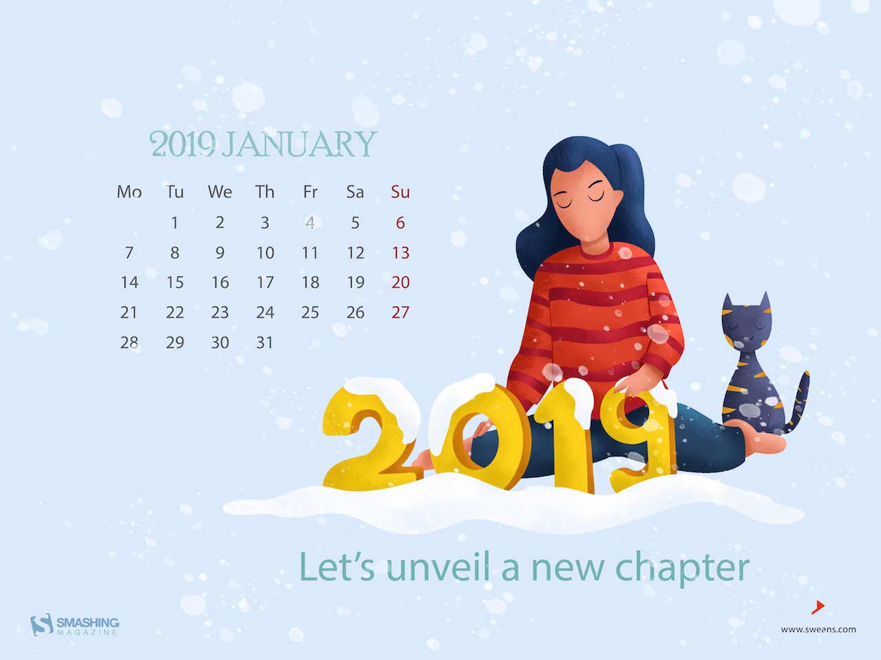 January 2019 Calendar Wallpapers