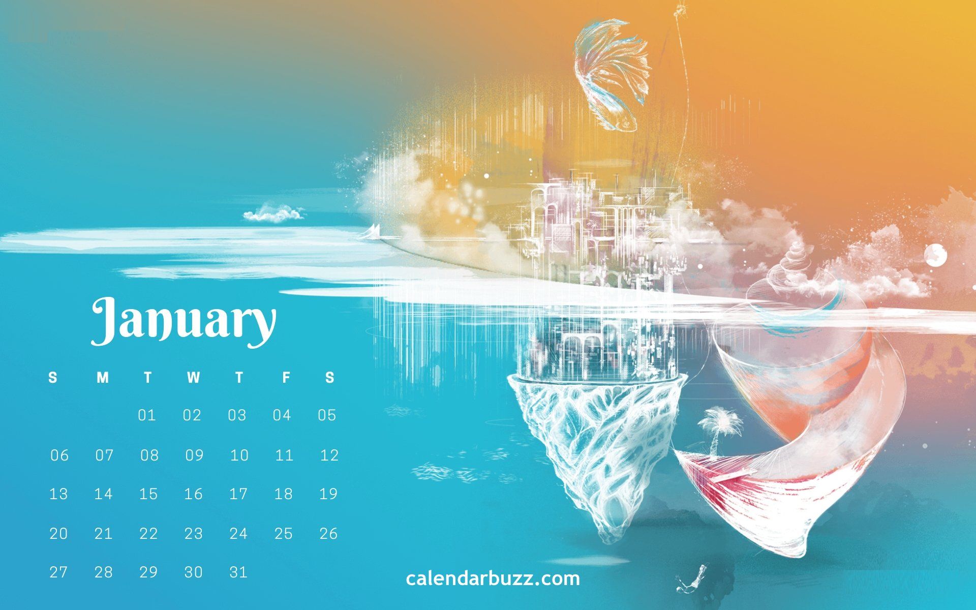 January 2019 Calendar Wallpapers