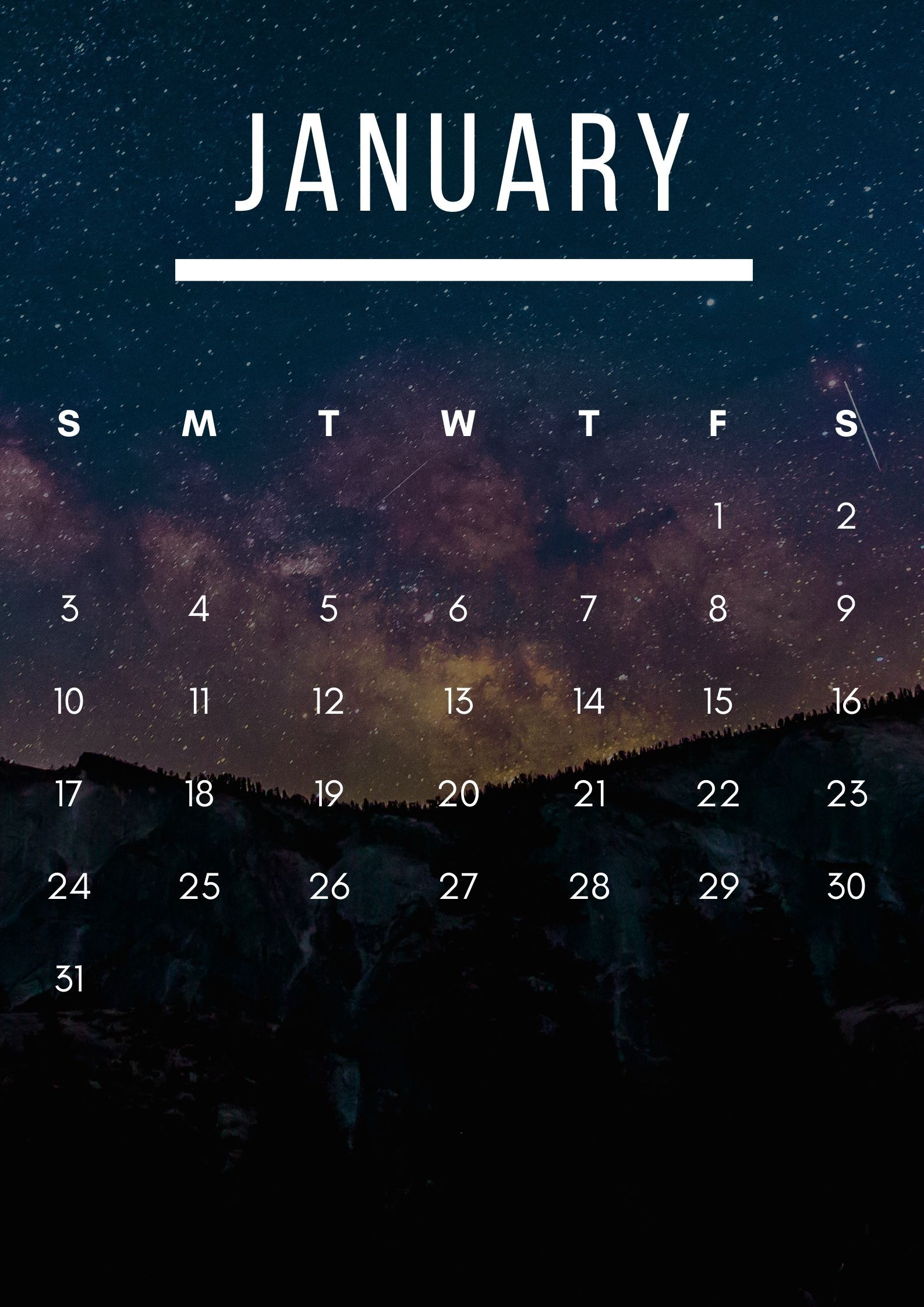 January 2021 Wallpapers