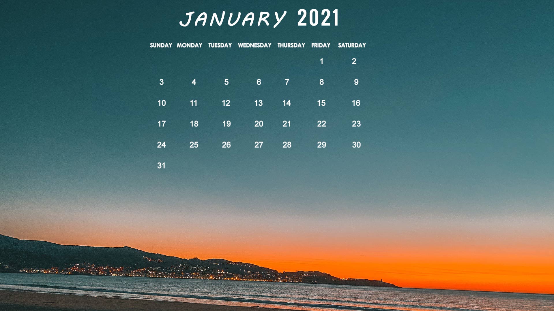 January 2021 Wallpapers