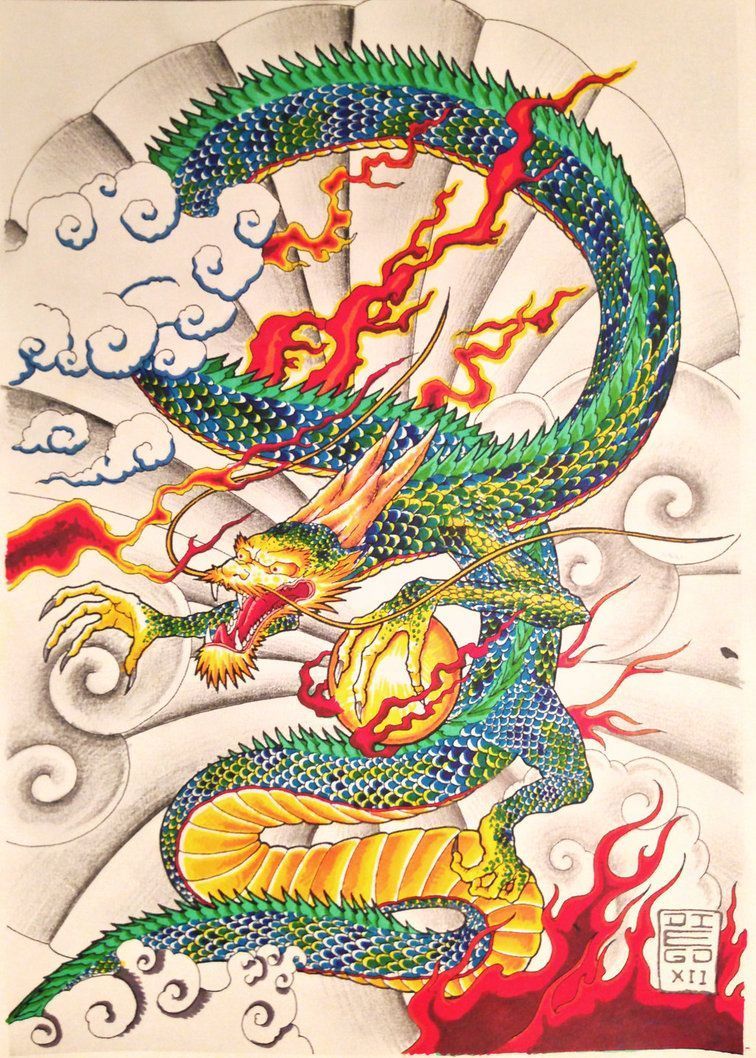 Japanese Dragon Painting Wallpapers