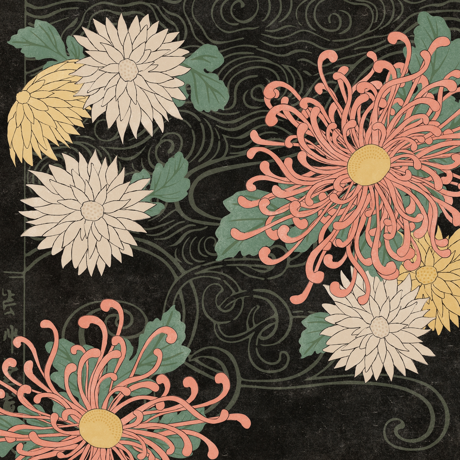 Japanese Floral Art Wallpapers