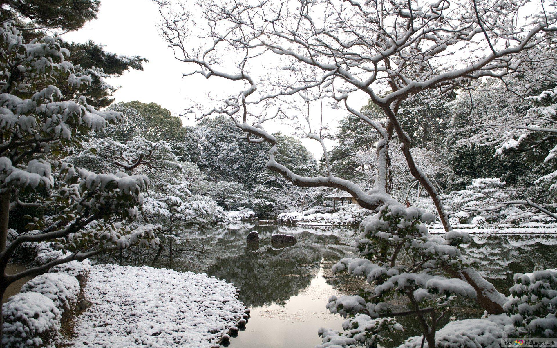 Japanese Garden Winter Wallpapers