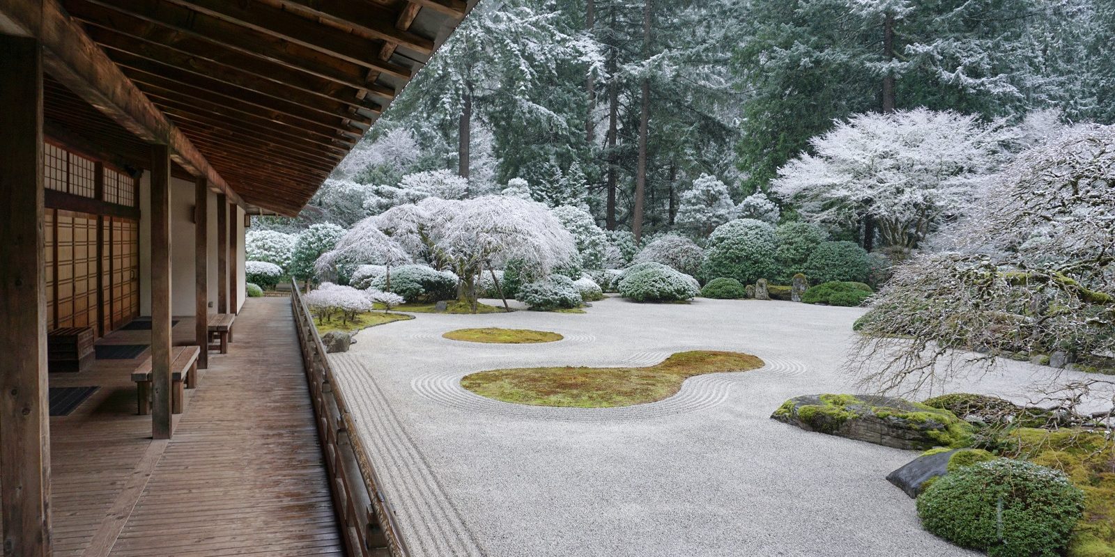 Japanese Garden Winter Wallpapers