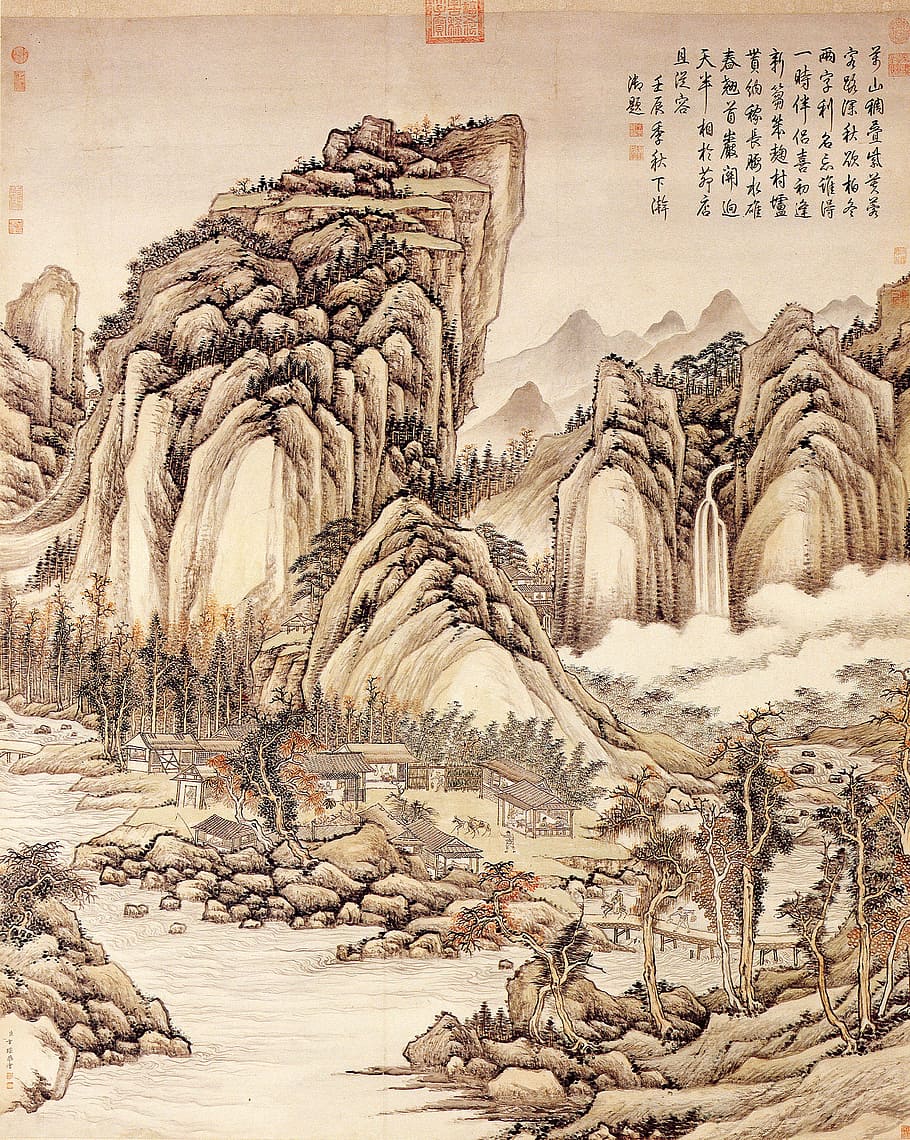 Japanese Ink Painting Landscape Wallpapers