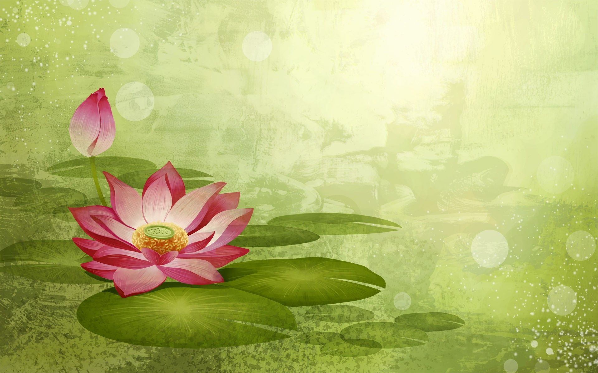 Japanese Lotus Art Wallpapers