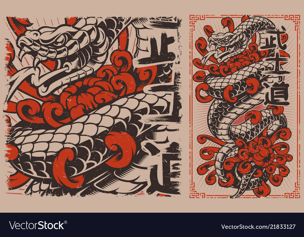 Japanese Snake Artwork Wallpapers